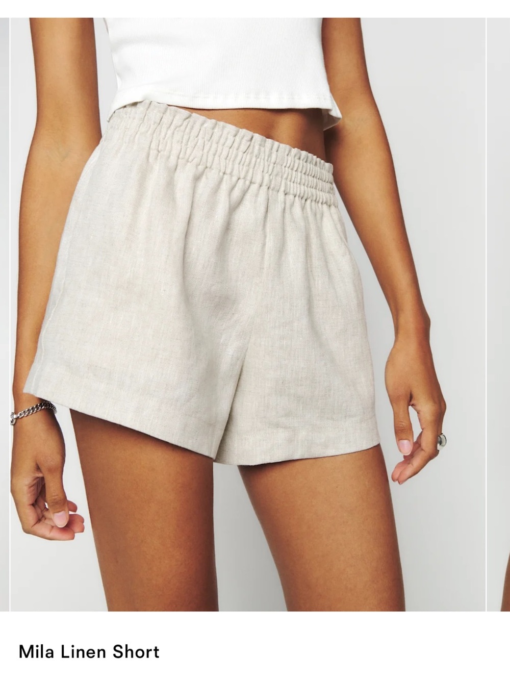 Reformation Mila Linen Shorts - Picture 2 of 6